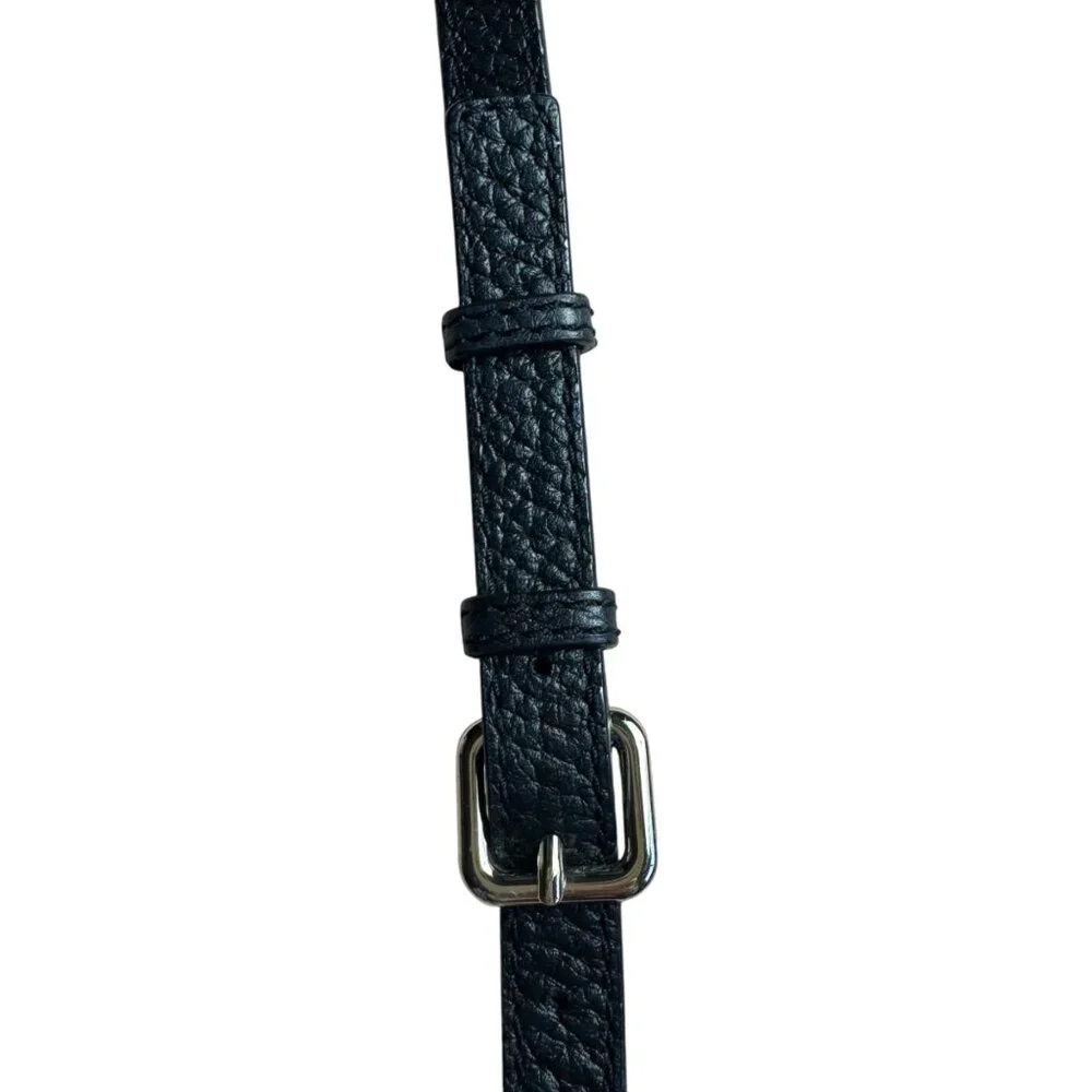 Kate Spade Southport Avenue Cora Crossbody‎ Black Pebbled Leather Handbag Purse